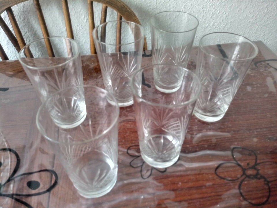 Glas 6 X vandglas Holmegaard-