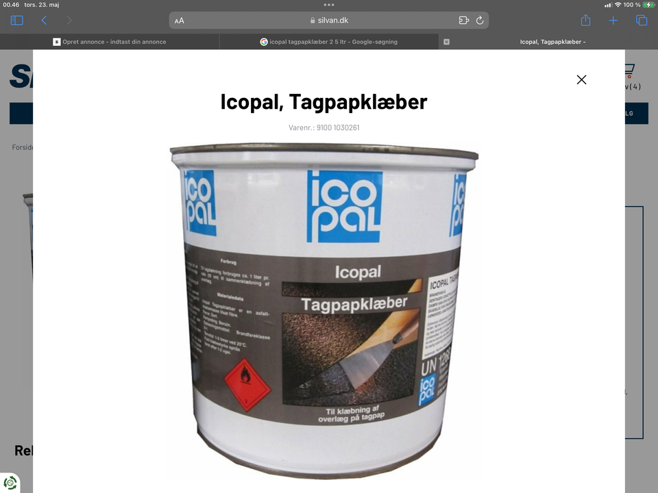 Tagpap klæber kantlister