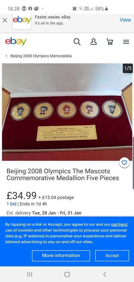 Medalje, Beijing Olympics The