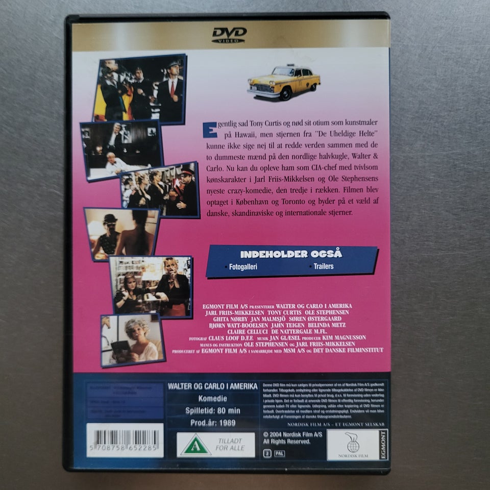 Walter og Carlo i amerika, DVD,