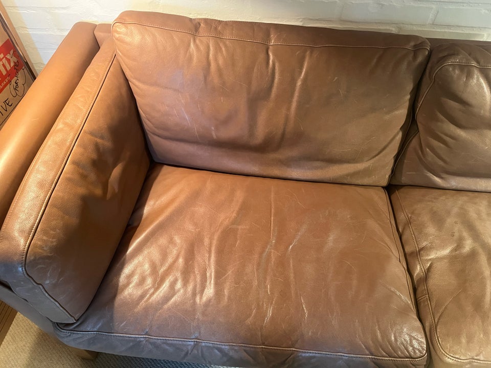 Sofa, læder, 2 pers.