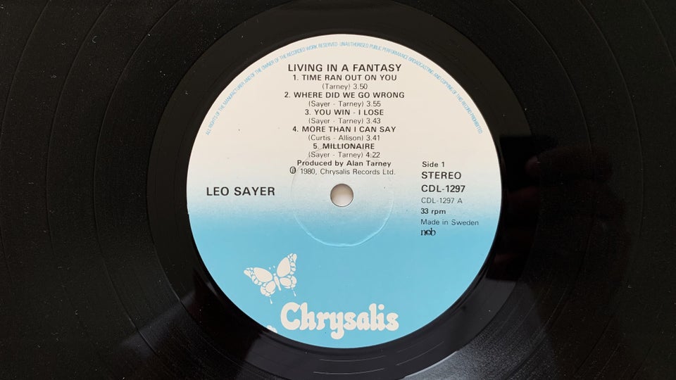 LP, Leo Sayer, Living In A Fantasy