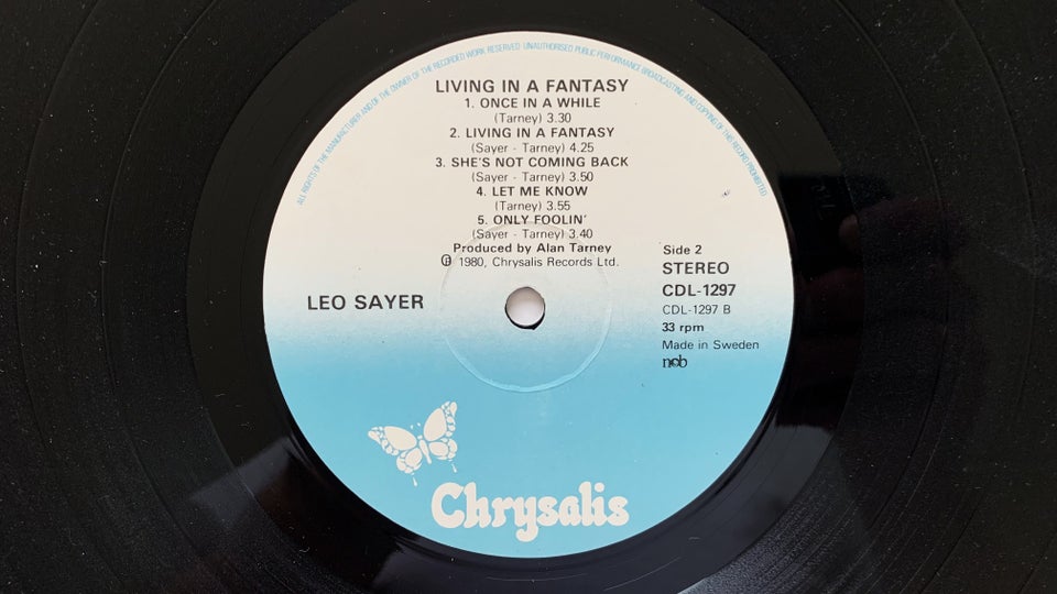 LP, Leo Sayer, Living In A Fantasy