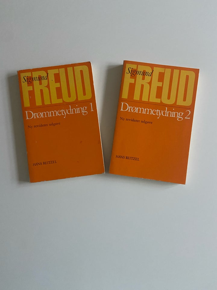 Drømmetydning 1 og 2, Sigmund Freud