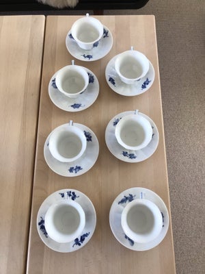 Porcelæn Blå Blomst kaffekopper 