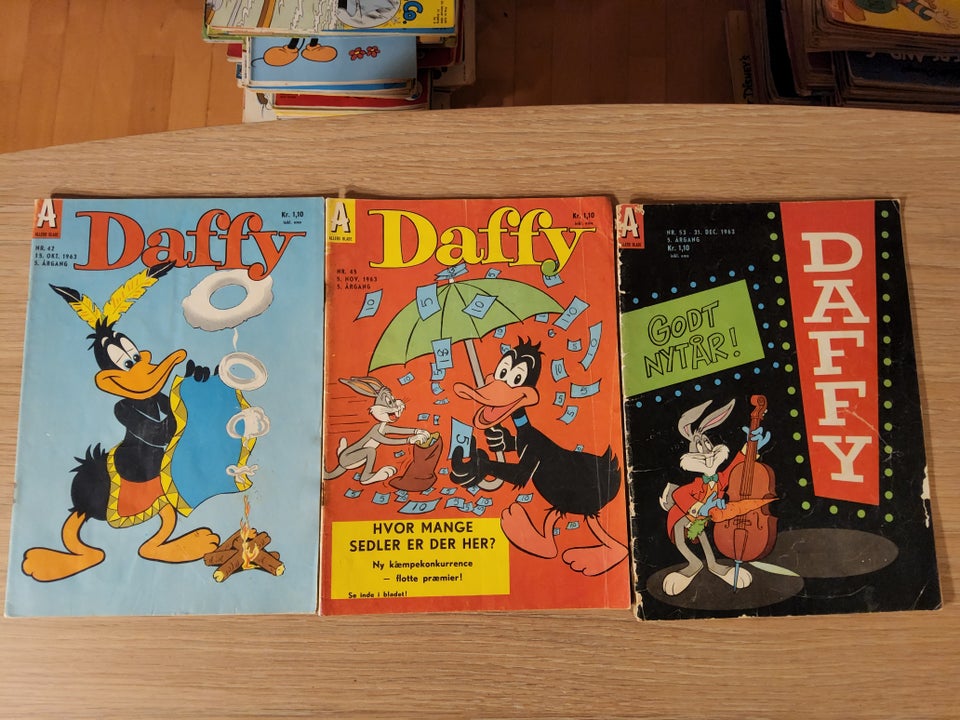 Daffy 1963, 3 stk., Warner Bros.