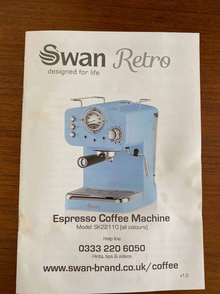 Espressomaskine Swan retro
