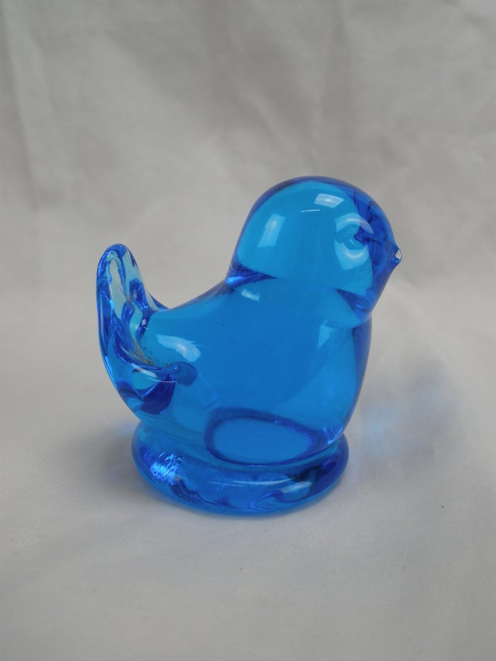 Lille Blå Glas Fugl Leonardo
