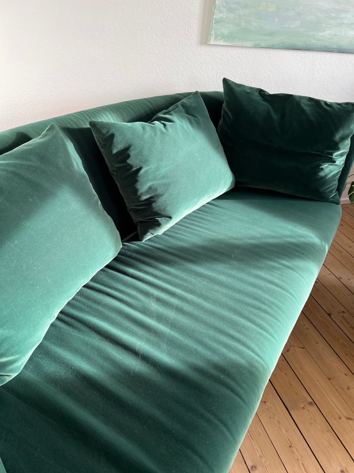 Sofa, velour, 3 pers.