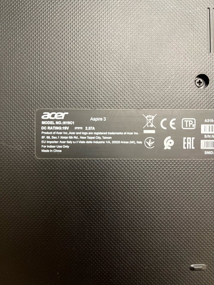 Acer Aspire, 3.7 GHz, 8 GB ram