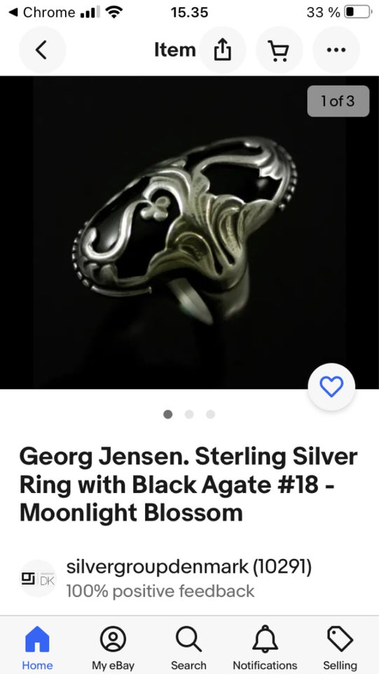 Ring, sølv, Georg Jensen