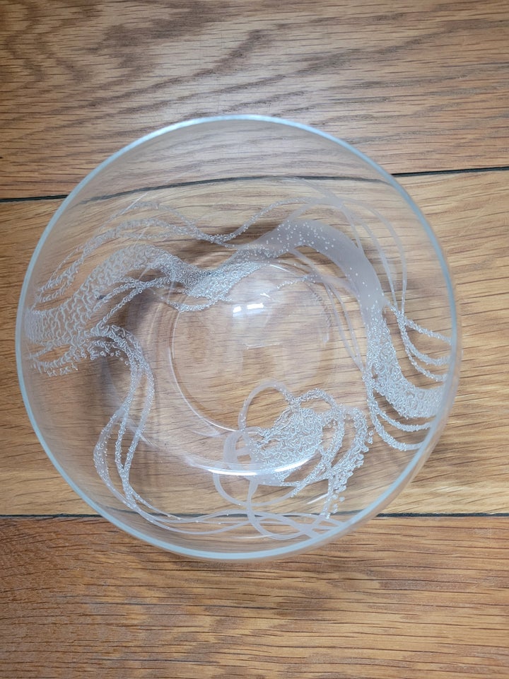 Glas Skål Skulptur Glaspuster