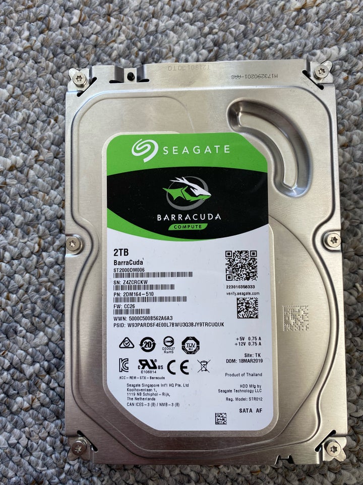 Seagate 2000 GB Perfekt