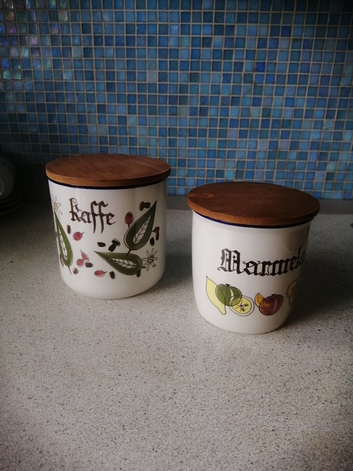 Fajance Kaffe og marmelade