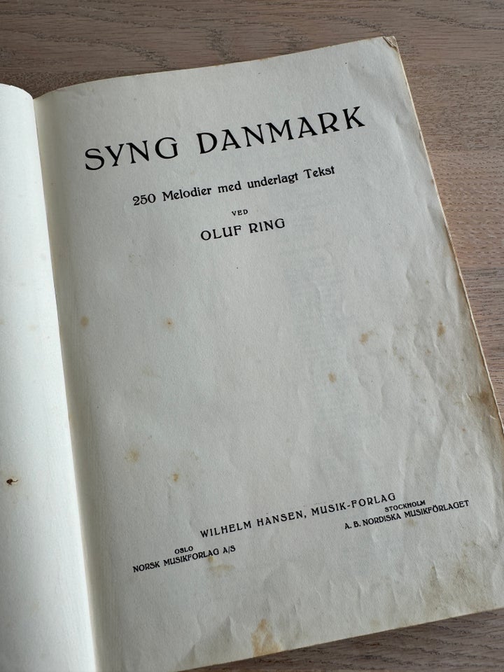 Bog, Syng Danmark