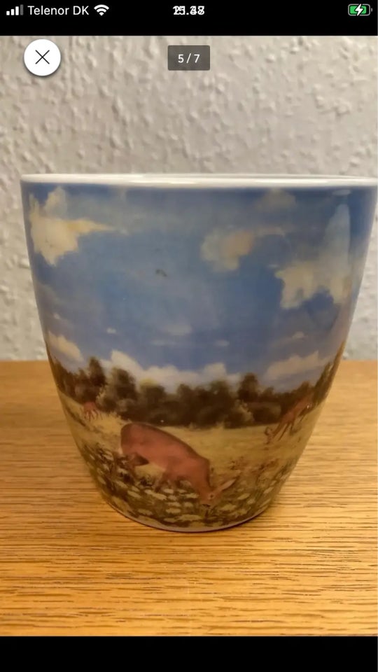 Porcelæn 3 Faldby krus m natur