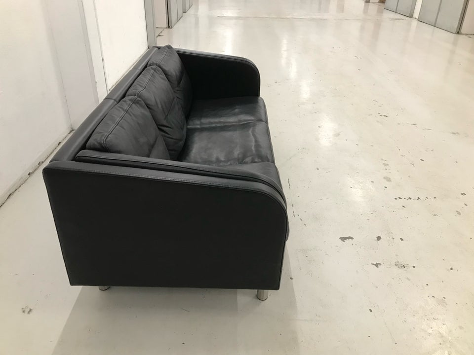 Sofa, læder, 3 pers.