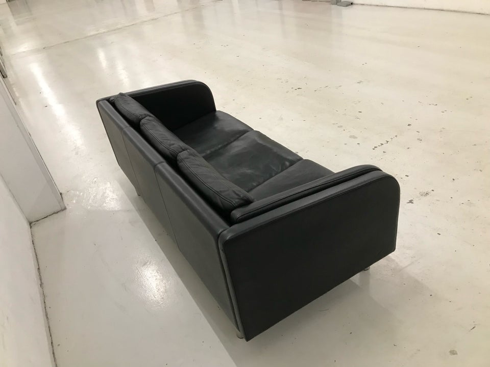 Sofa, læder, 3 pers.