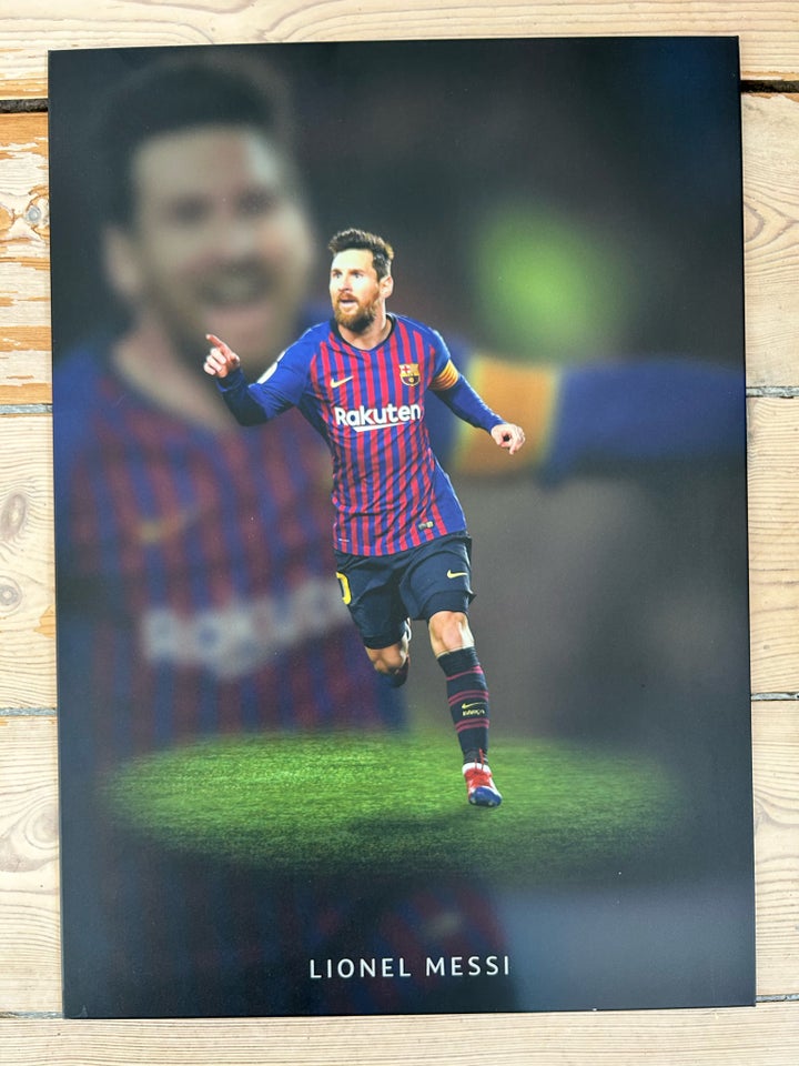 Metal plakat motiv: Messi b: 32 h: