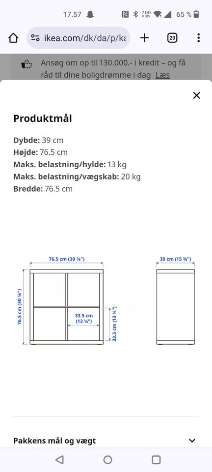 Rumdeler Ikea kallax