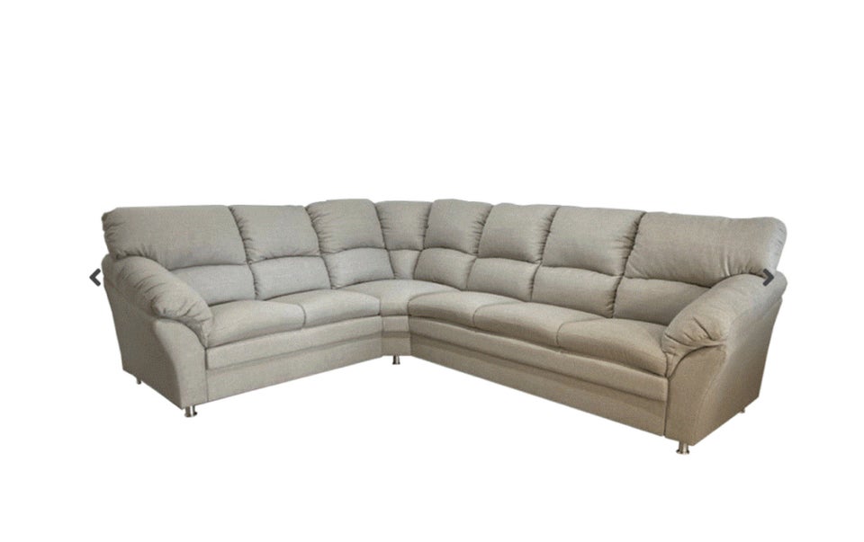 Hjørnesofa, microfiber, 6 pers.