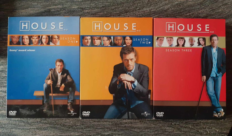 House sæson 1-3 DVD drama