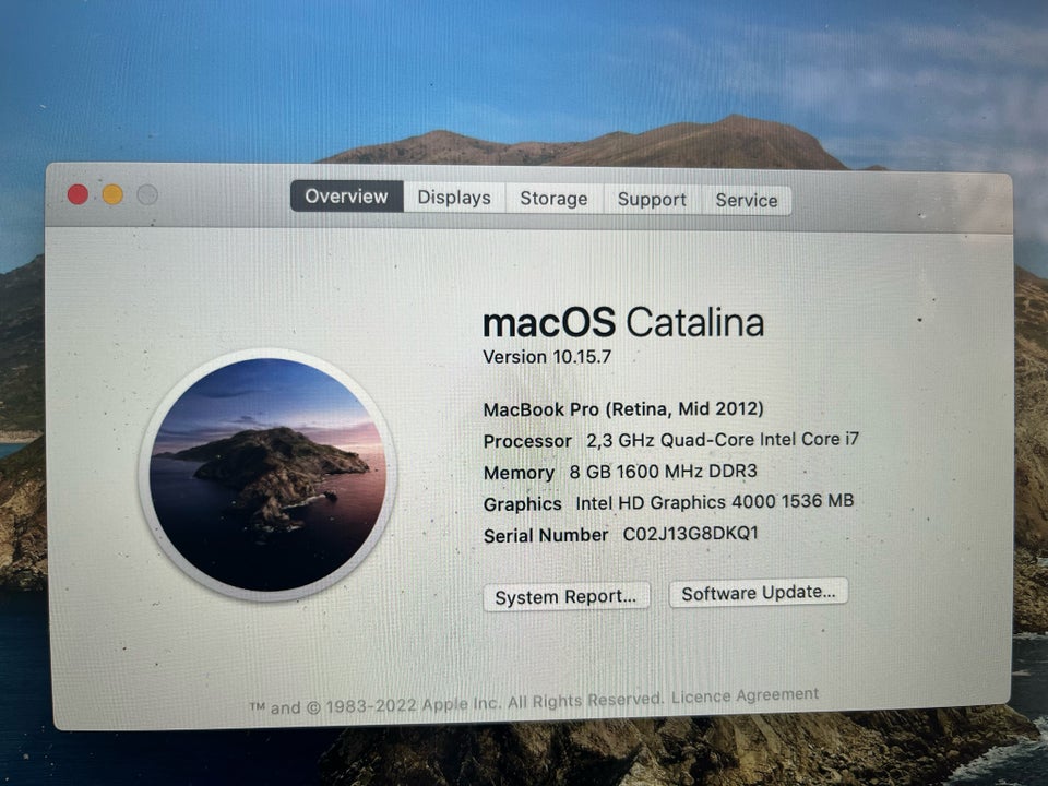 MacBook Pro Retina 15” Mid 2012