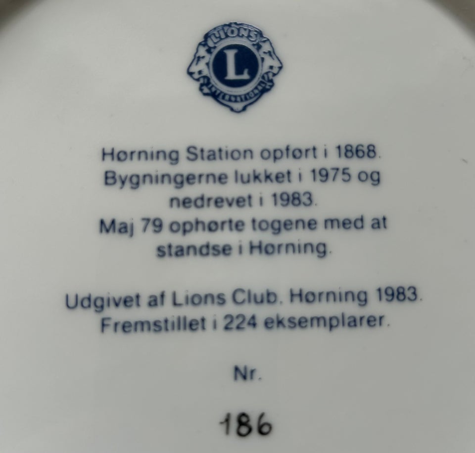 Hørning station Lions Club 1983