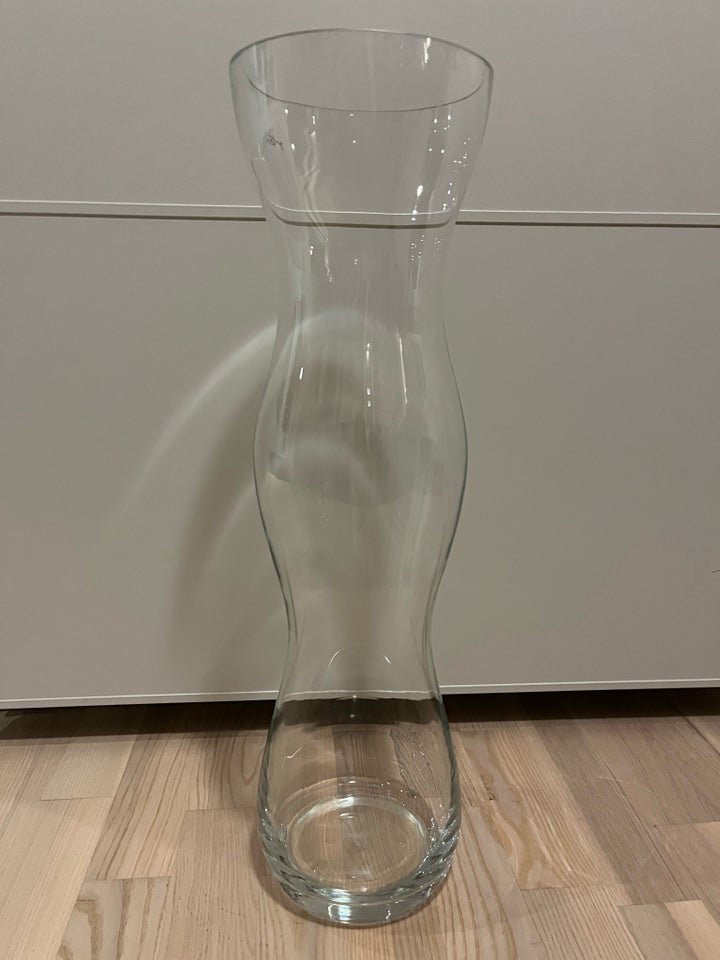 Vase, Høj glasvase 60 cm