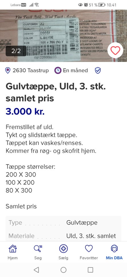 Gulvtæppe