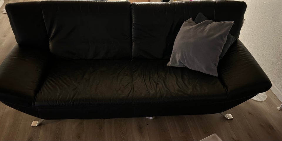 Sofa, læder, 3 pers.