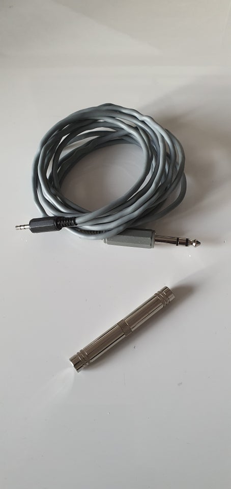 Jackkabel 3,5 mm - 6,3 mm og adapter