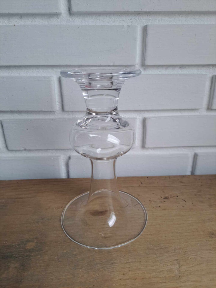 Glas Triton Vase/ lysestage