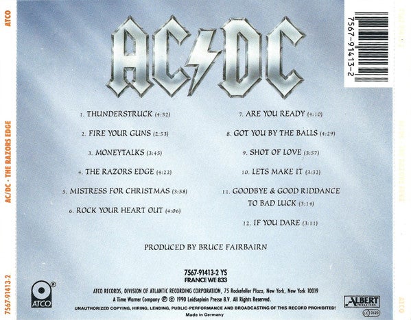 AC/DC: The razors edge, rock