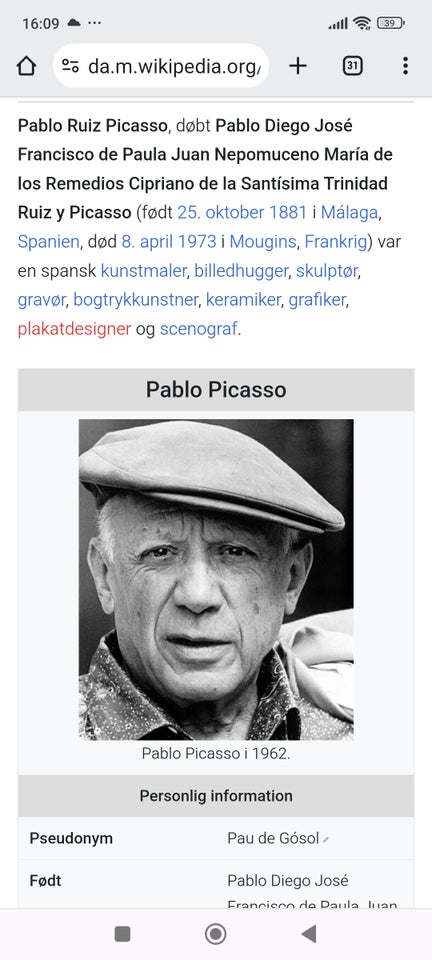 Plakat / tryk Pablo Picasso