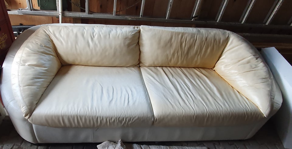 Sofa, læder, 3 pers.