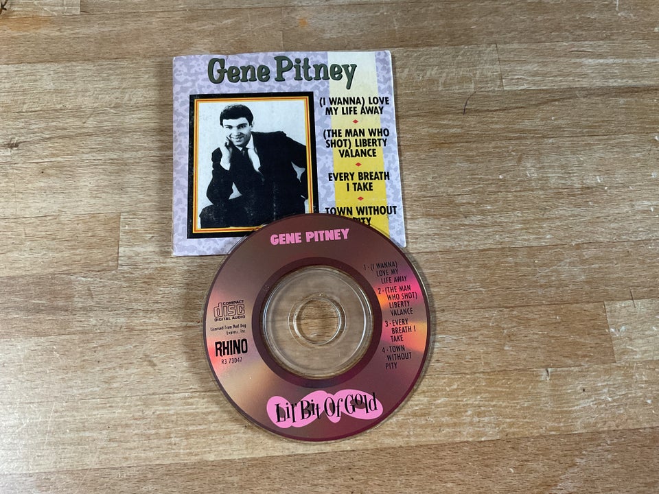 Gene Pitney: Lit Bit Of Gold 3” mini