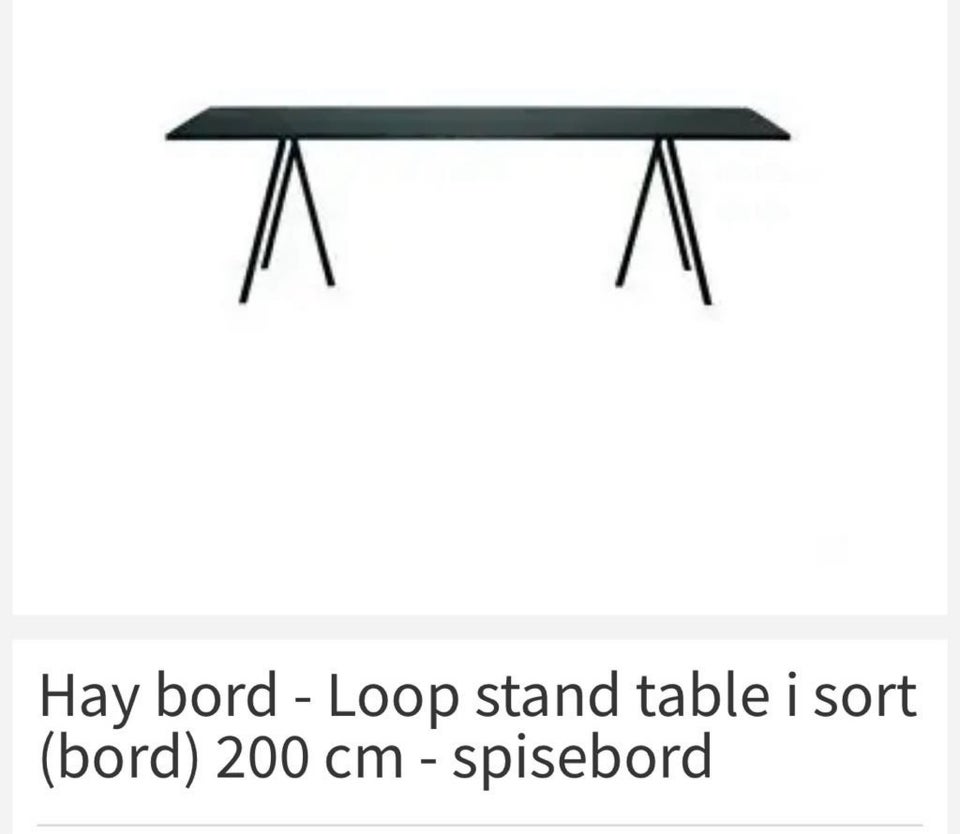 Spisebord, Sort træ, Hay