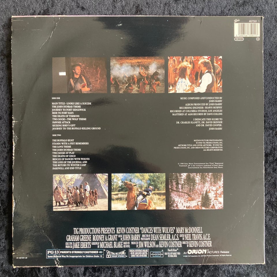 LP, John Barry, Dances With Wolves