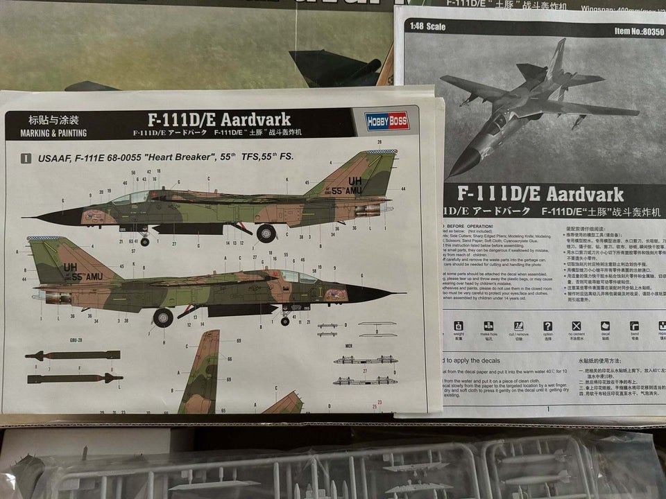 Byggesæt HobbyBoss F-111D/E