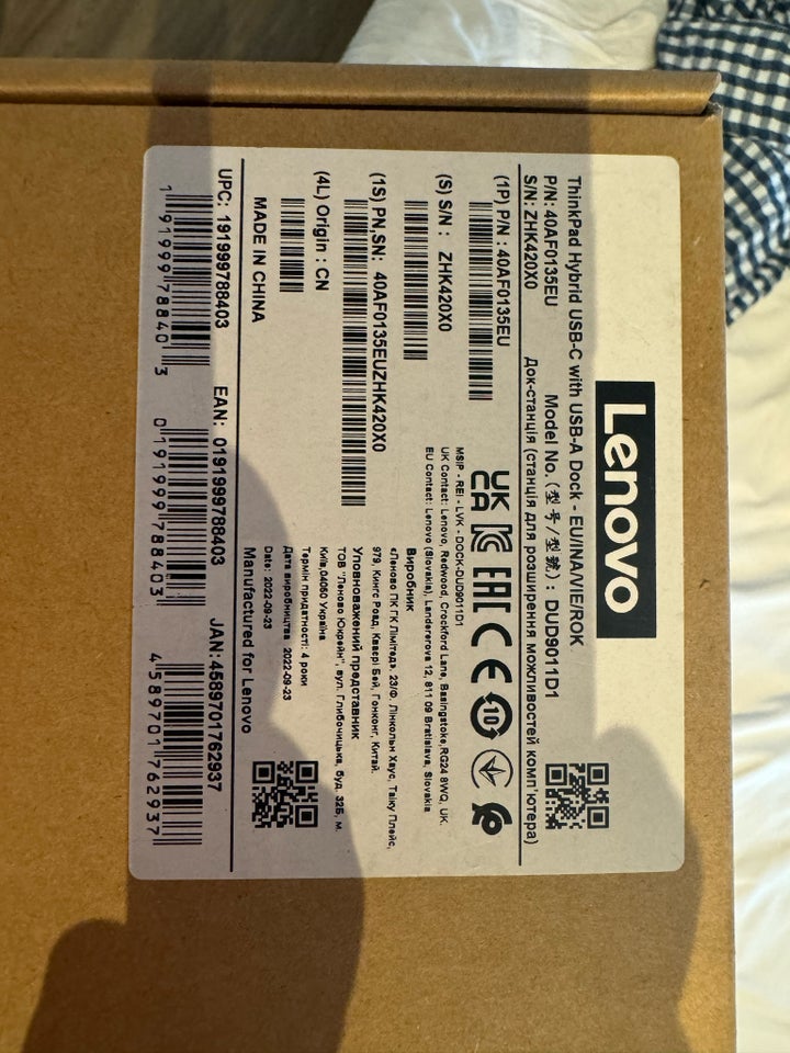 Dockingstation t Lenovo