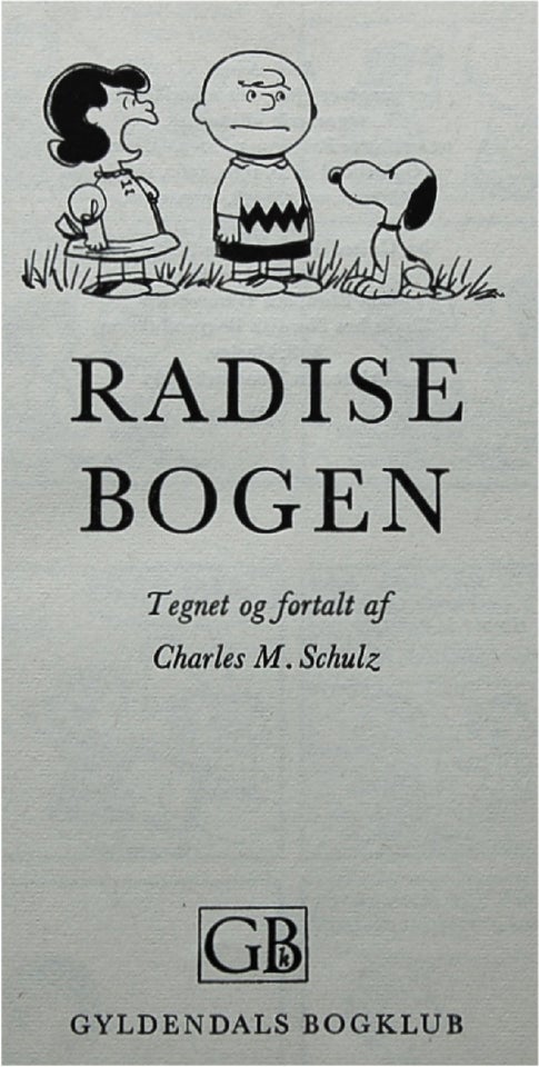 RADISEBOGEN, Tegneserie