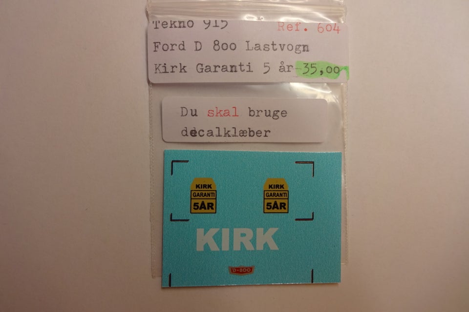 Biler Tekno decal sæt