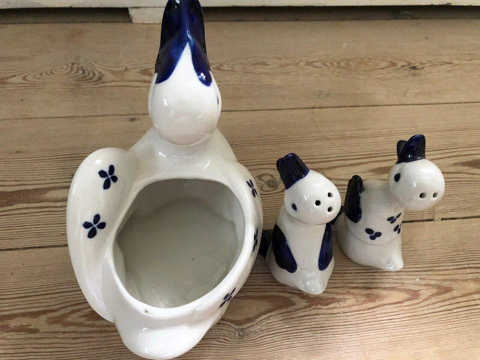 Porcelæn Urtepotte og salt og