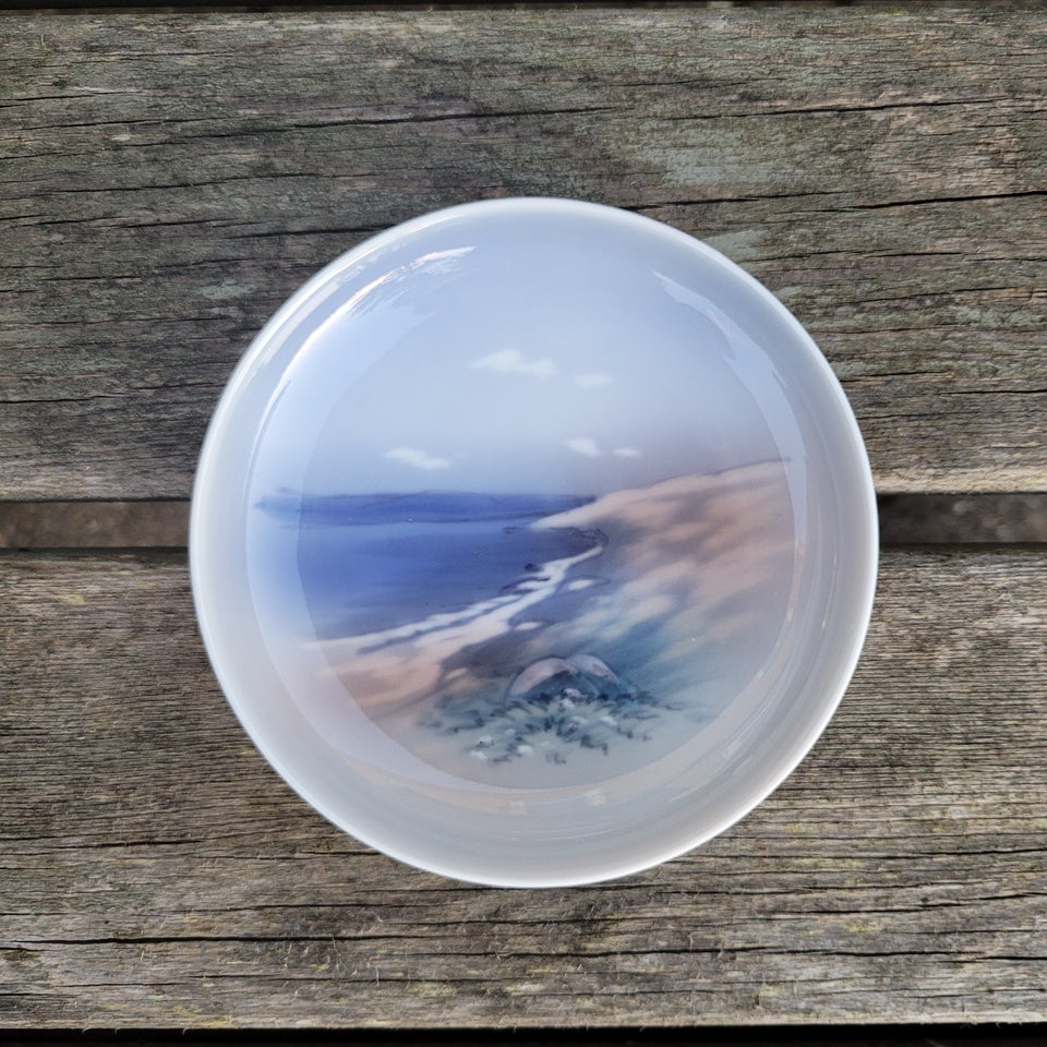 Porcelæn Skål med strandbred