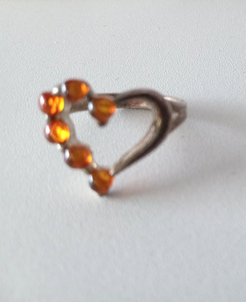 Fingerring, sølv, House Of Amber