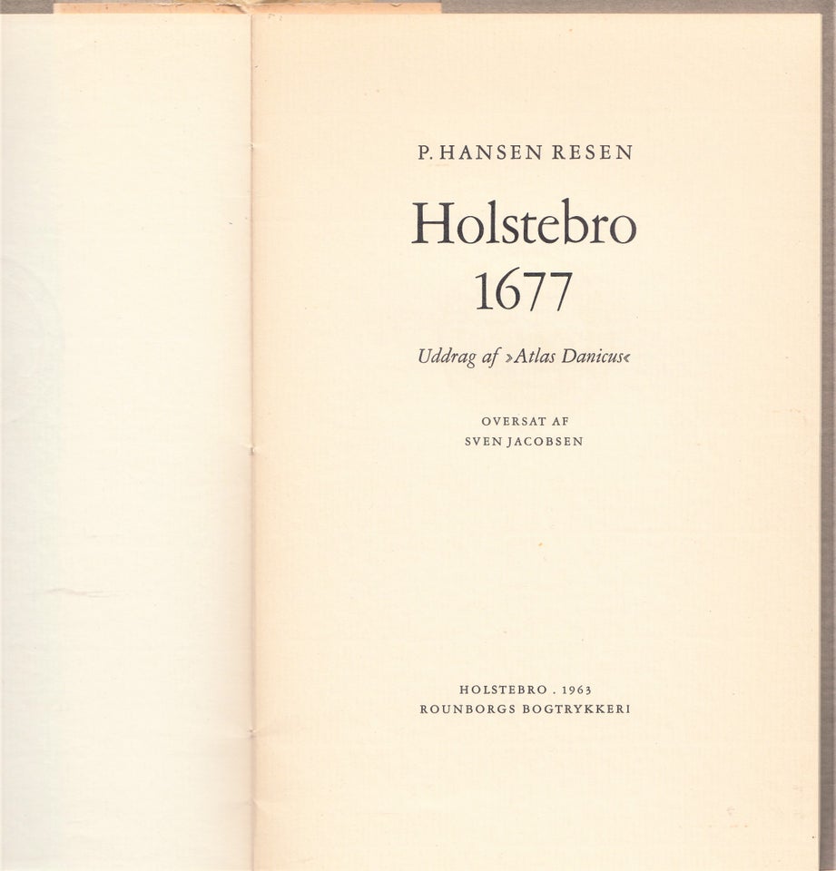 HOLSTEBRO 1677, Uddrag af ”Atlas