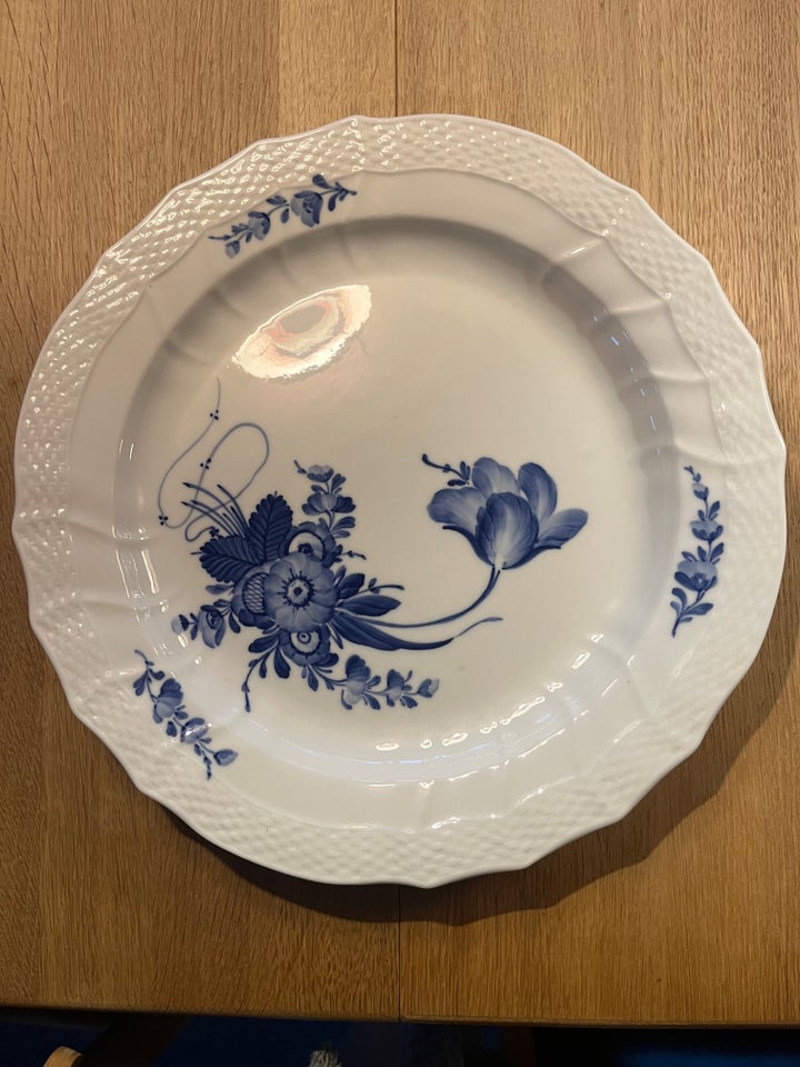 Porcelæn, Blå blomst fad, Royal