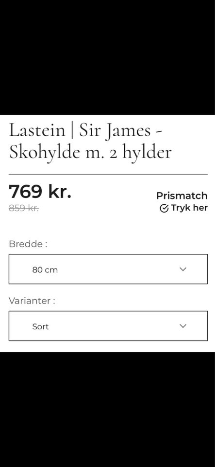 Skohylde LASTEIN - Sir James