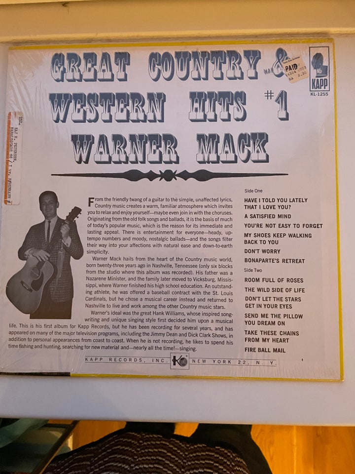 LP, Warner Mack (1. Press), Great